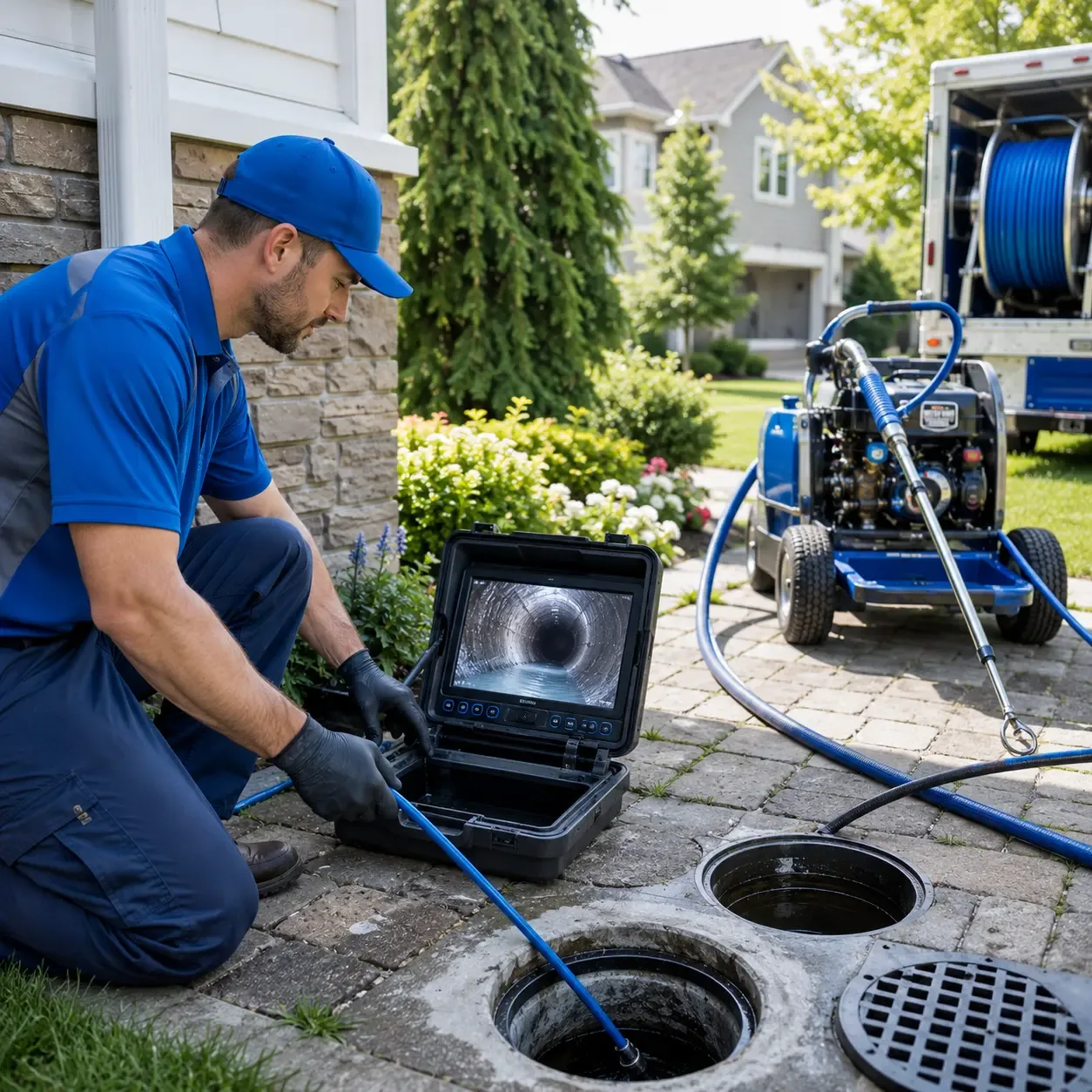 Outdoor drain cleaning professionals serving Kenosha, WI